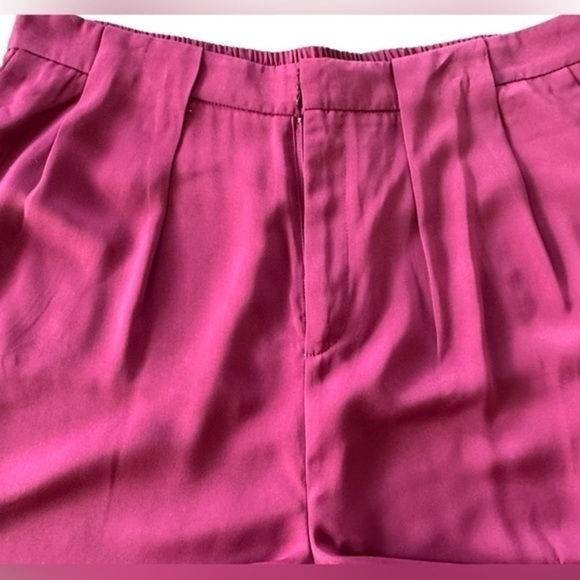 VICI LACEY POCKETED HIGH RISE TROUSERS - PLUM - Picture 6 of 11